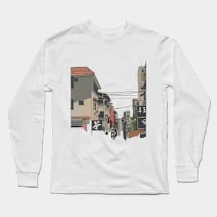 Japanese city Long Sleeve T-Shirt